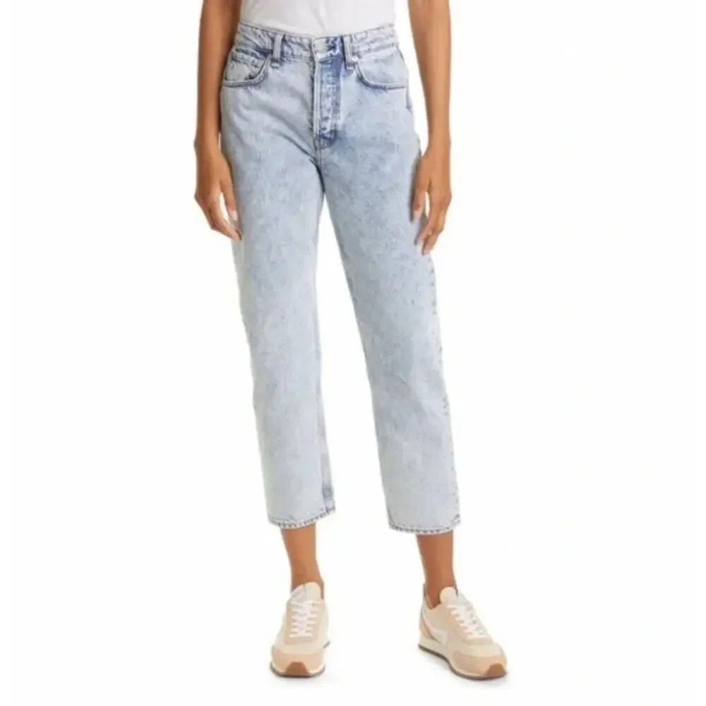 Rag & Bone Maya High Rise Ankle Slim Jeans US 28 Belmar Blue Rigid Denim
